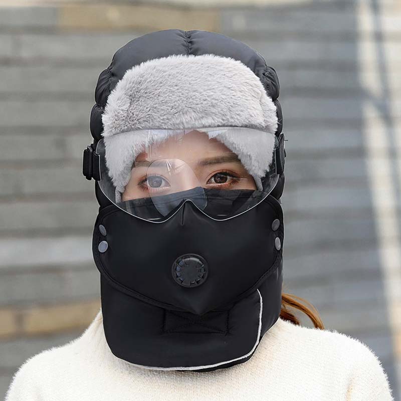 🔈🔈Winterschlussverkauf – 50 % Rabatt❄️Thermomütze mit abnehmbarer Atemmaske