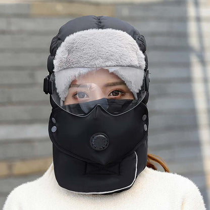🔈🔈Winterschlussverkauf – 50 % Rabatt❄️Thermomütze mit abnehmbarer Atemmaske