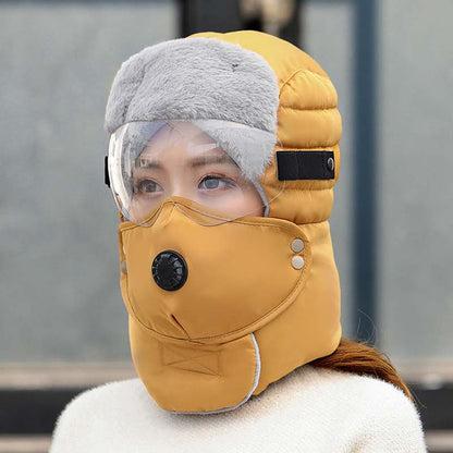 🔈🔈Winterschlussverkauf – 50 % Rabatt❄️Thermomütze mit abnehmbarer Atemmaske
