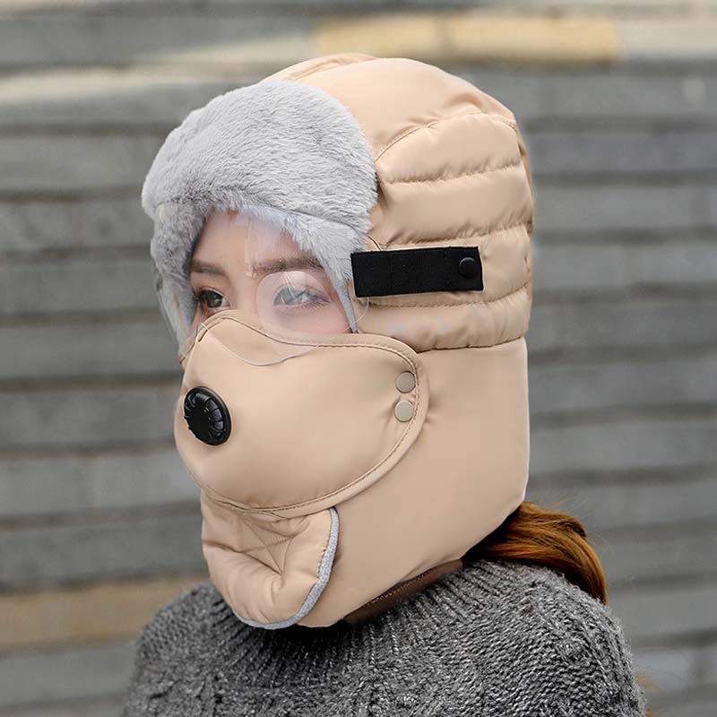 🔈🔈Winterschlussverkauf – 50 % Rabatt❄️Thermomütze mit abnehmbarer Atemmaske