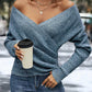 🔥Black Friday Sale: 49% Rabatt🔥 Elegantes, lässiges Stricktop mit V-Ausschnitt für Damen🚀