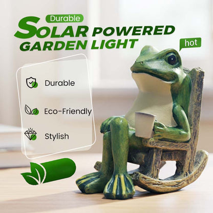 💯2026 Top-Angebote🐸Solarbetriebener Frosch im Schaukelstuhl als Deko-Objekt🍃