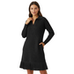 Kurz-A-Linien-Kleid mit funkelndem Revers für Damen🔥Kauf 2 Artikel versandkostenfrei