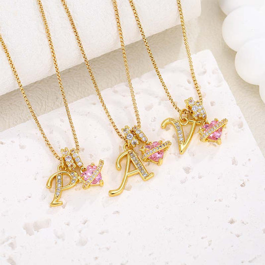 💖 Letzter Tag: 49 % Rabatt ✨ 3-lagige Anhänger-Halsketten mit Initialen A-Z 🎀