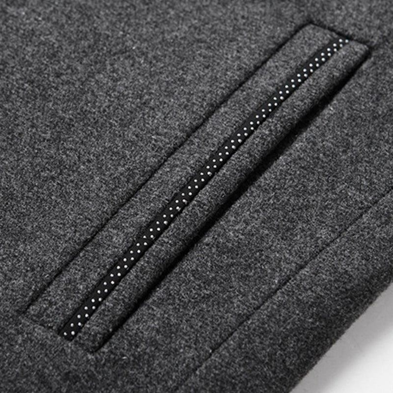🔥Der absolute Renner 2026! Die Wolljacke, die Väter lieben🌟 Zhongshan-Kriegermantel mit Stehkragen❄️ Warm und stylisch!