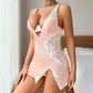 💕Sexy Spitzen-Spaghettiträgerkleid mit String, 2-teiliges Set