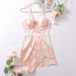 💕Sexy Spitzen-Spaghettiträgerkleid mit String, 2-teiliges Set
