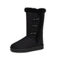 Ultra-warme Damen-Schneestiefel mit Kunstfellfutter, halbhohe Wadenlänge