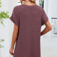 Damen-Kurzarmkleid in A-Linie mit Spitzen-Patchwork