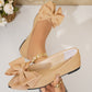 Damen-Ballerinas mit spitzer Zehenpartie und Schleife