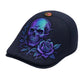 Schiebermütze mit Totenkopf und Dornen