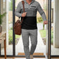 📢📢49% Rabatt!! ⏰ Herren-Trainingsanzug mit Kapuze und Farbblock-Design 👖