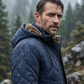 Herren-Winterjacke mit Plüschfutter und Kapuze