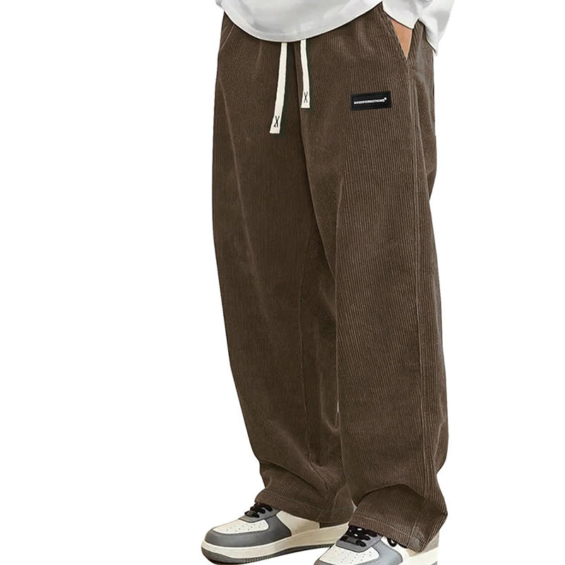 🔈🔈JETZT 60% RABATT👖 Herren-Hose mit lockerem Schnitt, Kordelzug und Taschen