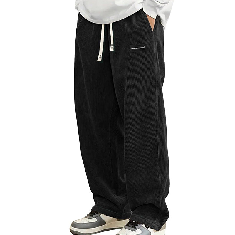 🔈🔈JETZT 60% RABATT👖 Herren-Hose mit lockerem Schnitt, Kordelzug und Taschen