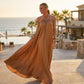 Elegantes rückenfreies Maxikleid mit Neckholder für Damen