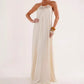 Elegantes rückenfreies Maxikleid mit Neckholder für Damen
