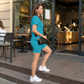 2-teiliges Set aus Oberteil und Shorts für Damen