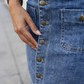 ⏳Zeitlich limitierter 50 % Rabatt⏰auf hochtaillenfarbene Jeans-Jacken👗 mit Knöpfen