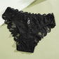 Damen Bikini-Slip aus Spitze mit Blumenmuster und niedriger Taille