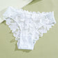 Damen Bikini-Slip aus Spitze mit Blumenmuster und niedriger Taille