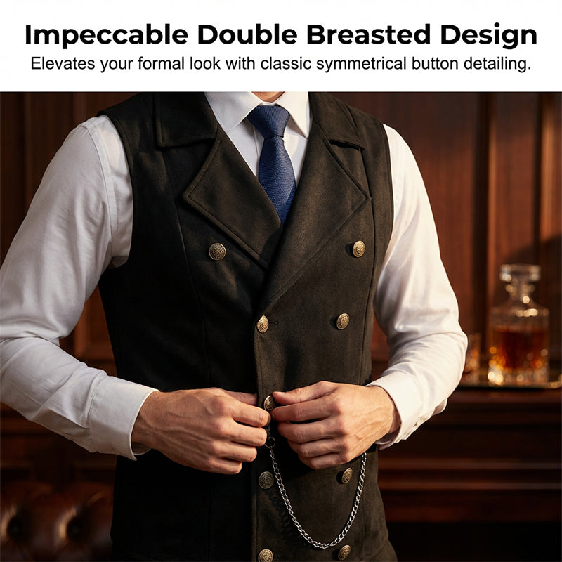 🔥Zeitlich begrenztes Angebot – 50% Rabatt! Elegante Retro-Slim-Fit Herrenweste für Anzug & Smoking 👔