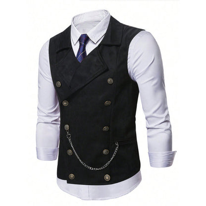 🔥Zeitlich begrenztes Angebot – 50% Rabatt! Elegante Retro-Slim-Fit Herrenweste für Anzug & Smoking 👔