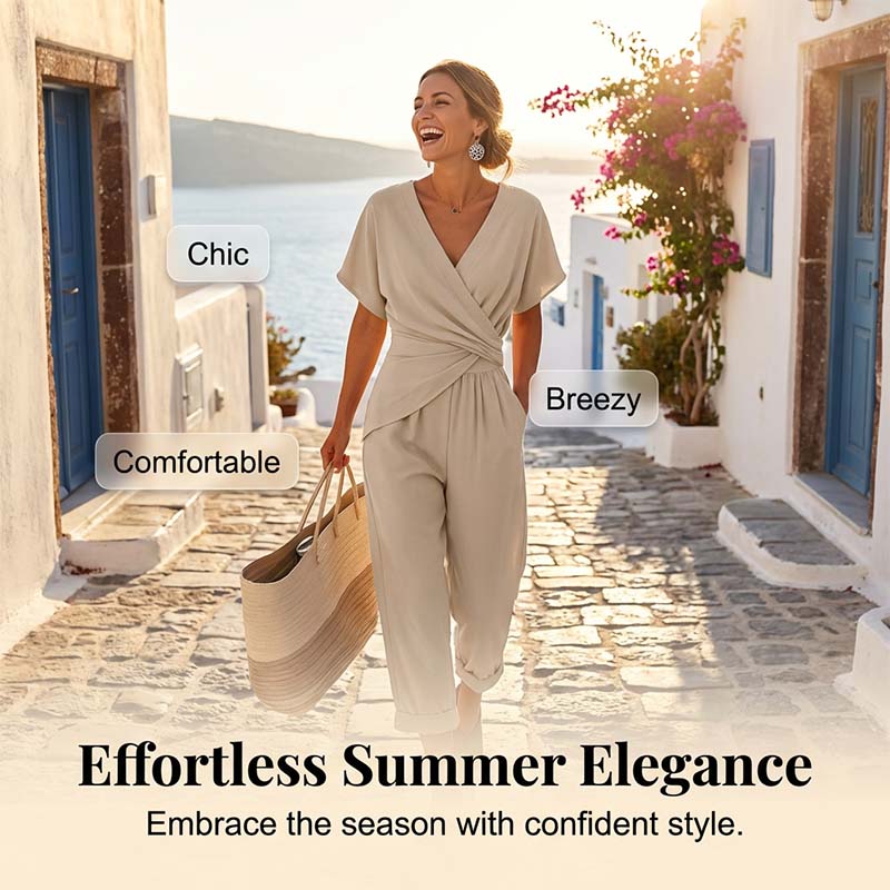 💃 Eleganter V-Ausschnitt & taillierter Schnitt – sofort eine feminine Silhouette!