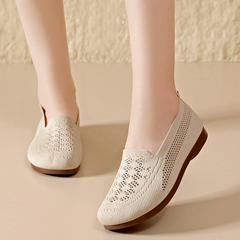 Atmungsaktive Fly-Knit-Slipper für Damen
