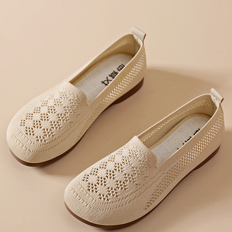 Atmungsaktive Fly-Knit-Slipper für Damen