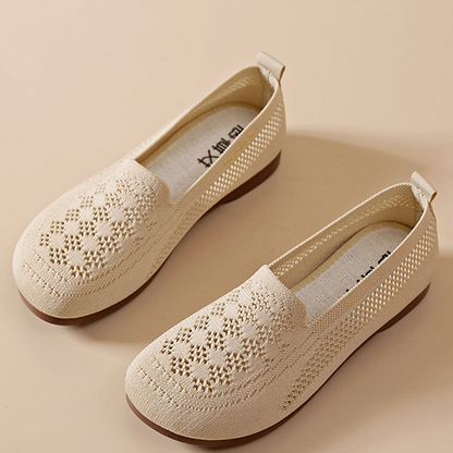 Atmungsaktive Fly-Knit-Slipper für Damen
