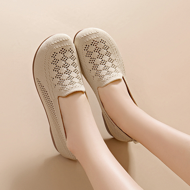 Atmungsaktive Fly-Knit-Slipper für Damen