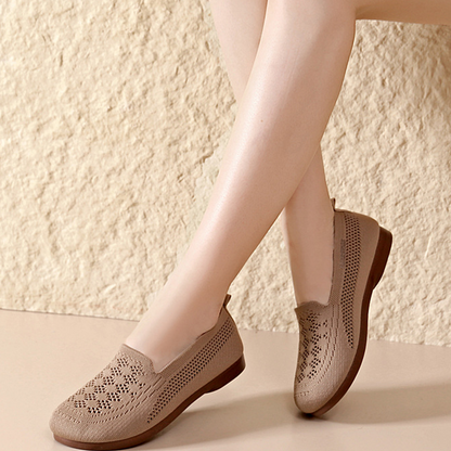 Atmungsaktive Fly-Knit-Slipper für Damen