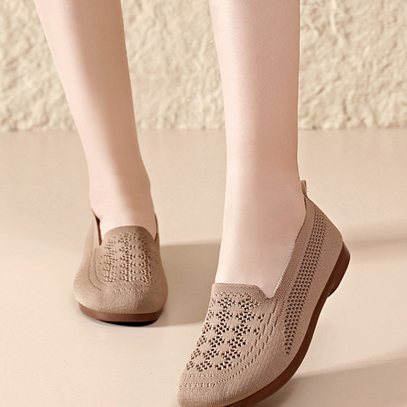 Atmungsaktive Fly-Knit-Slipper für Damen