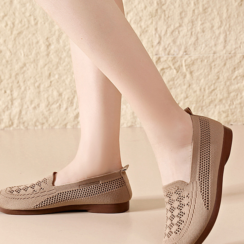 Atmungsaktive Fly-Knit-Slipper für Damen