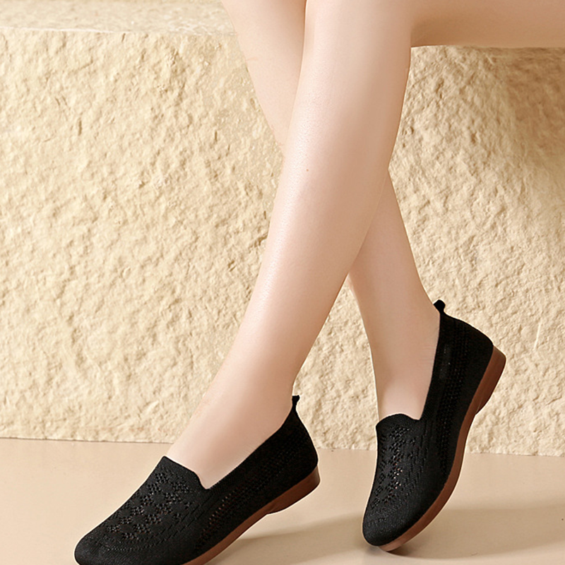 Atmungsaktive Fly-Knit-Slipper für Damen