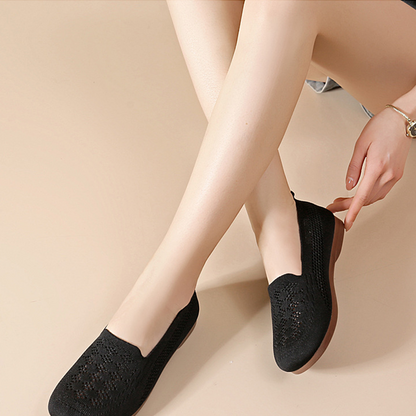 Atmungsaktive Fly-Knit-Slipper für Damen