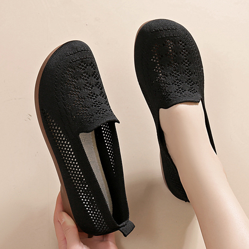 Atmungsaktive Fly-Knit-Slipper für Damen