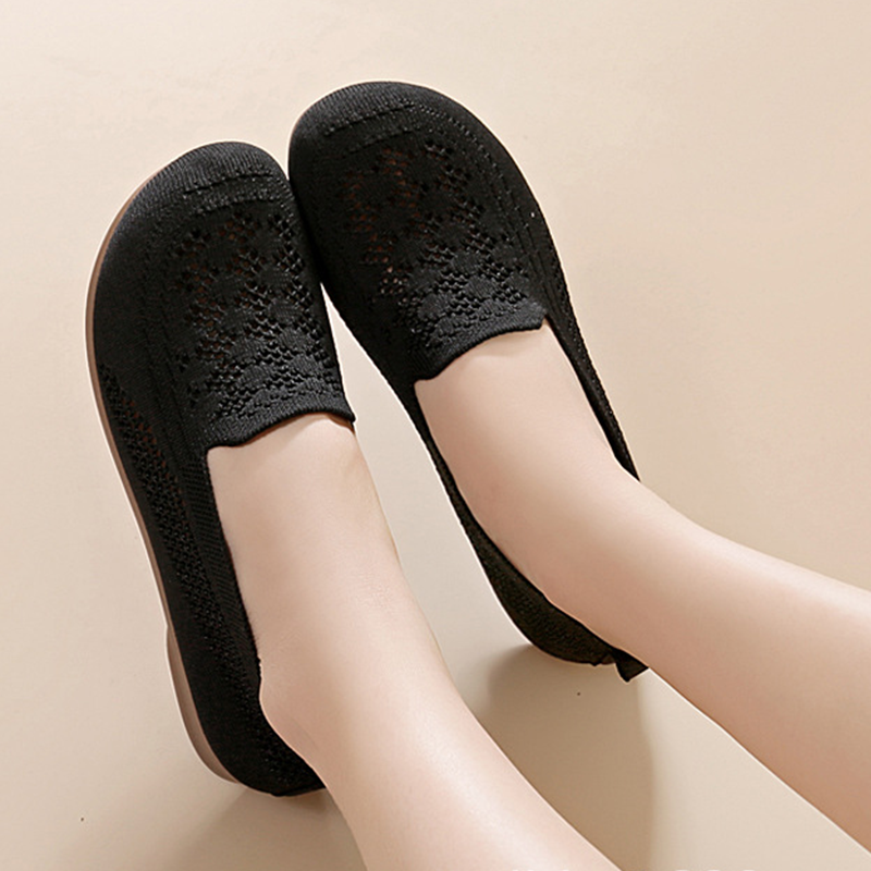 Atmungsaktive Fly-Knit-Slipper für Damen