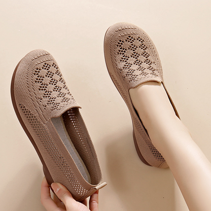 Atmungsaktive Fly-Knit-Slipper für Damen