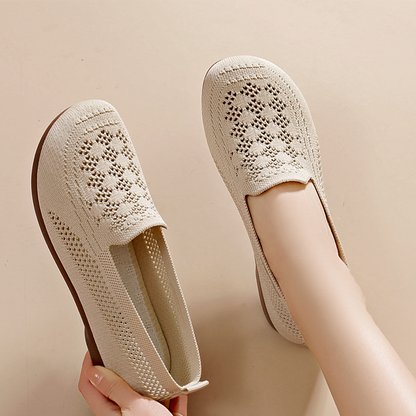Atmungsaktive Fly-Knit-Slipper für Damen