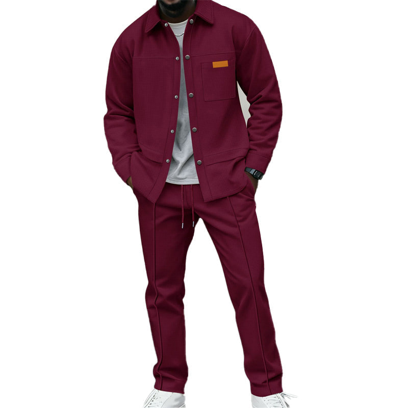 📢📢50%Rabatt!!!💎🧥 Herren-Waffel-Lounge-Set – bequem und vielseitig