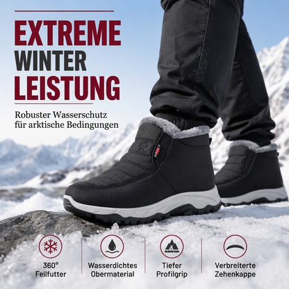 🥾 50 % RABATT | Warme Füße ohne lästiges Schnüren – Herren Winter-Slip-On Boots mit Plüschfutter