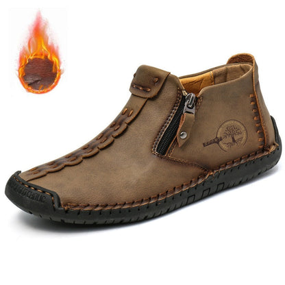 📢📢50%Rabatt!!!🎉✨Herren Freizeitstiefel mit Naht und Reißverschluss