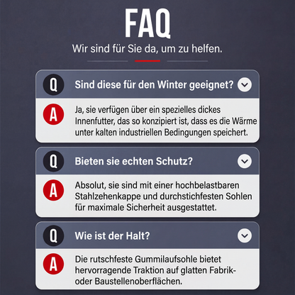 Sicherheitsschuhe für Herren mit Stahlkappe, sturzsicher