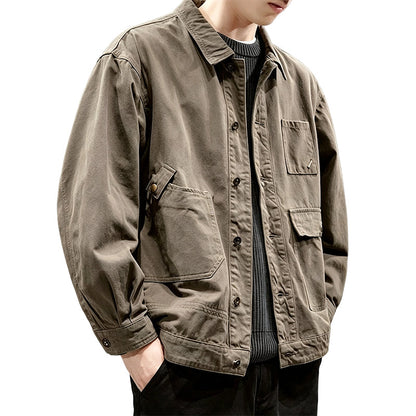 📢🎉50%Rabatt!!!🛍️✨Klassische locker sitzende Cargojacke für Herren