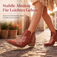 ✨Retro Damen Stiefeletten: V-Cutout, Blockabsatz & Stickerei🍂❄️
