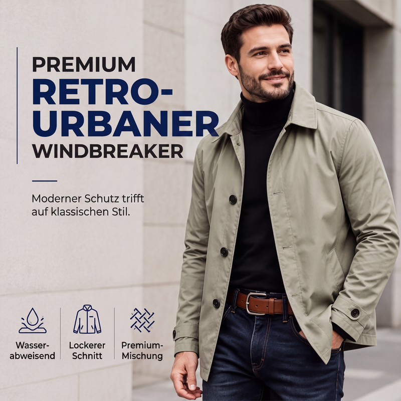 🔥 3.000 Stück in nur 2 Tagen vergriffen – jetzt neu aufgelegt! Wasserdichter mittellanger Trenchcoat für Herren 🚀 Kostenloser Versand