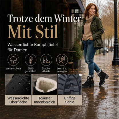 ⚡ Blitzdeal: 50% Rabatt ⚡Damen Winterstiefel mit klobigem Blockabsatz