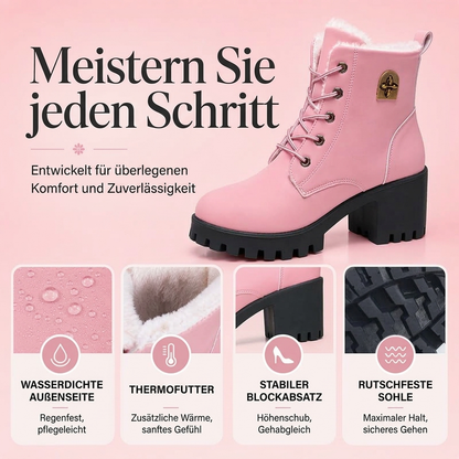 ⚡ Blitzdeal: 50% Rabatt ⚡Damen Winterstiefel mit klobigem Blockabsatz